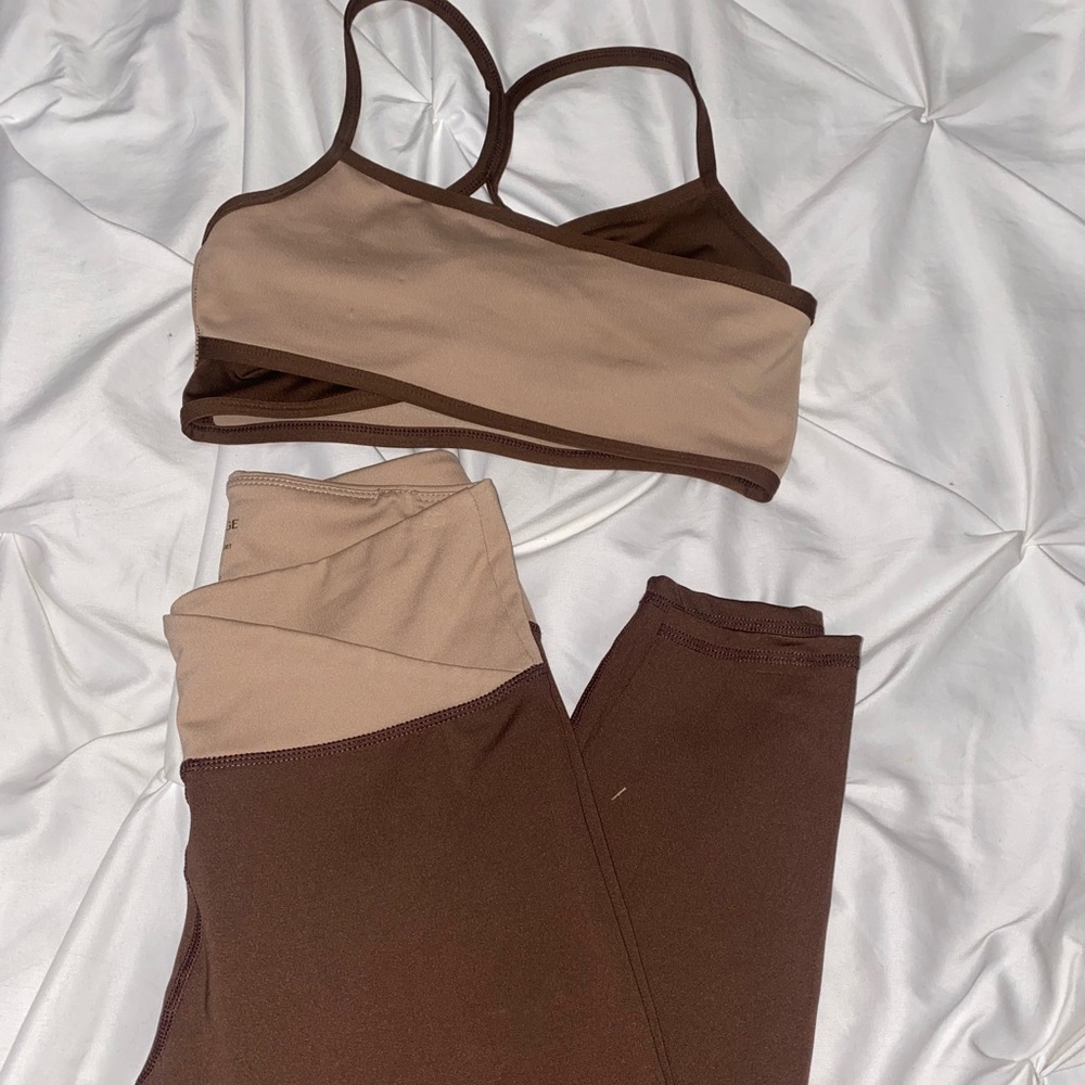 Brown & Beige 2 piece set 🤎